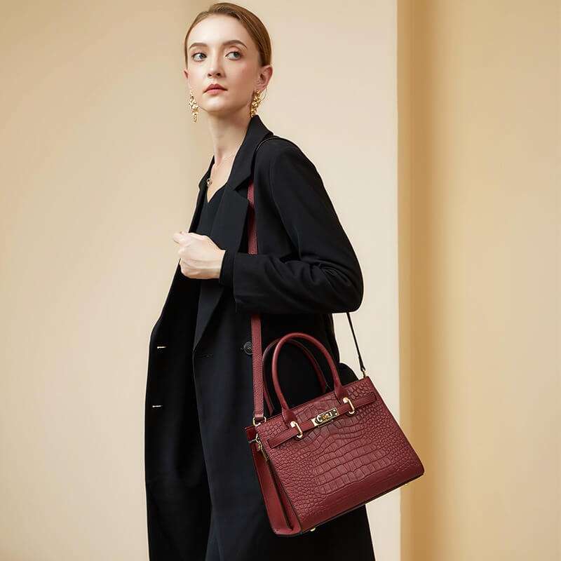 EvaGrande Croco Satchel
