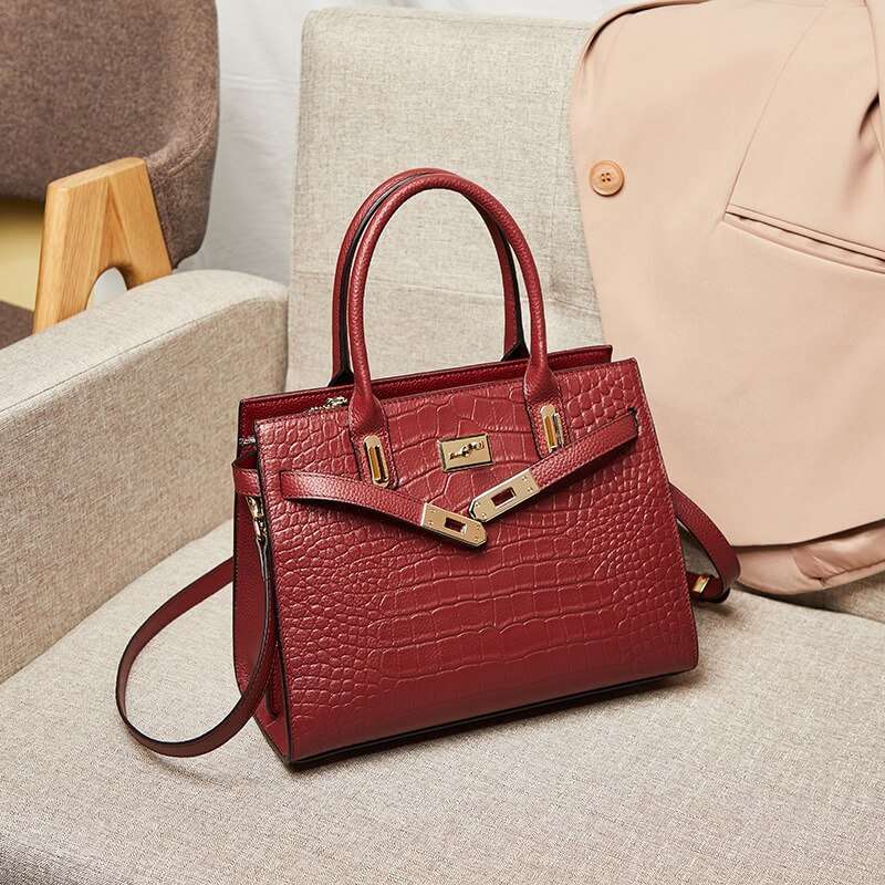EvaGrande Croco Satchel